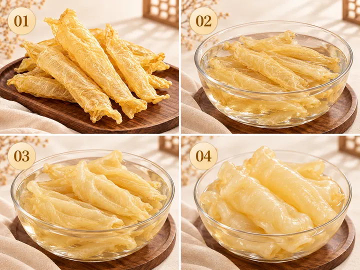 鱼胶泡发过程